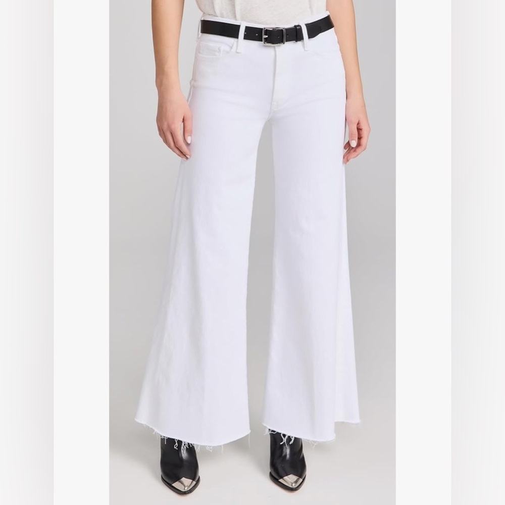 MOTHER White Flare & Wide Leg Jeans
